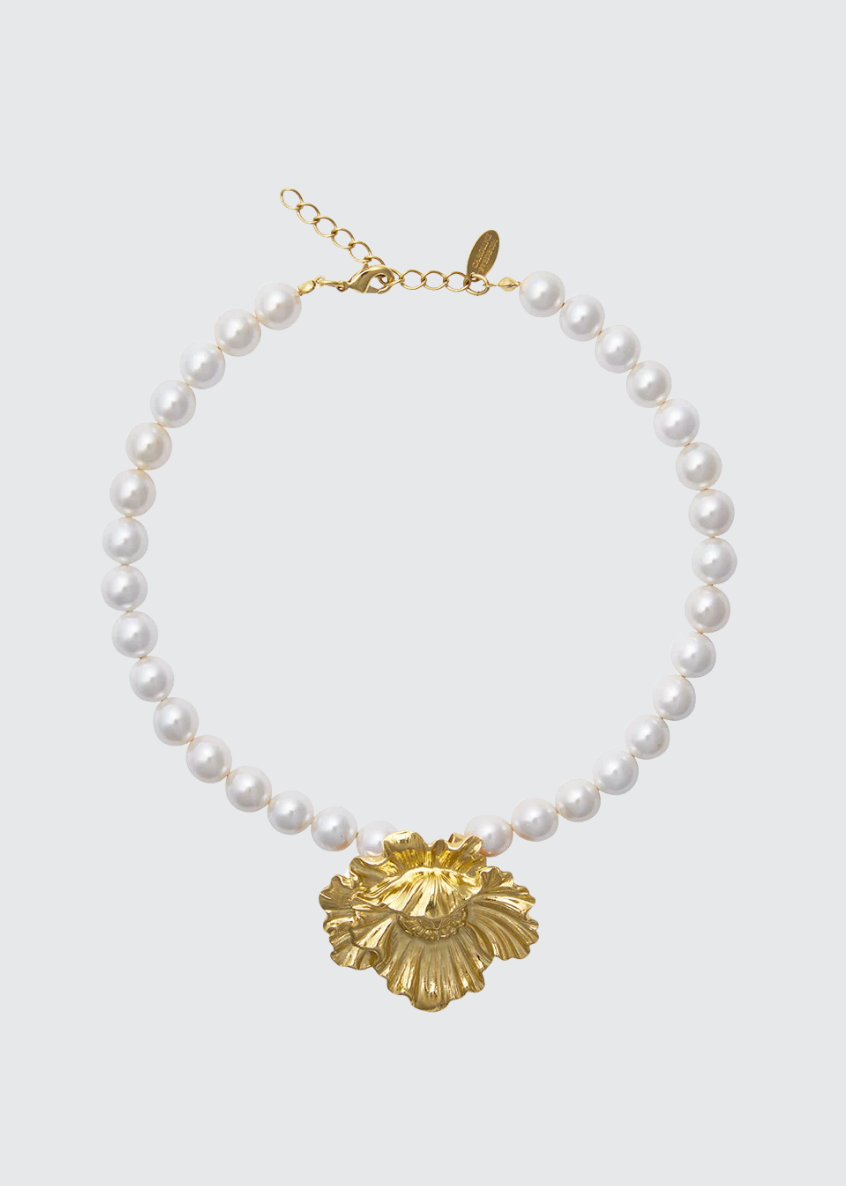 Bibi Pearl Choker Gold (8312840388805)
