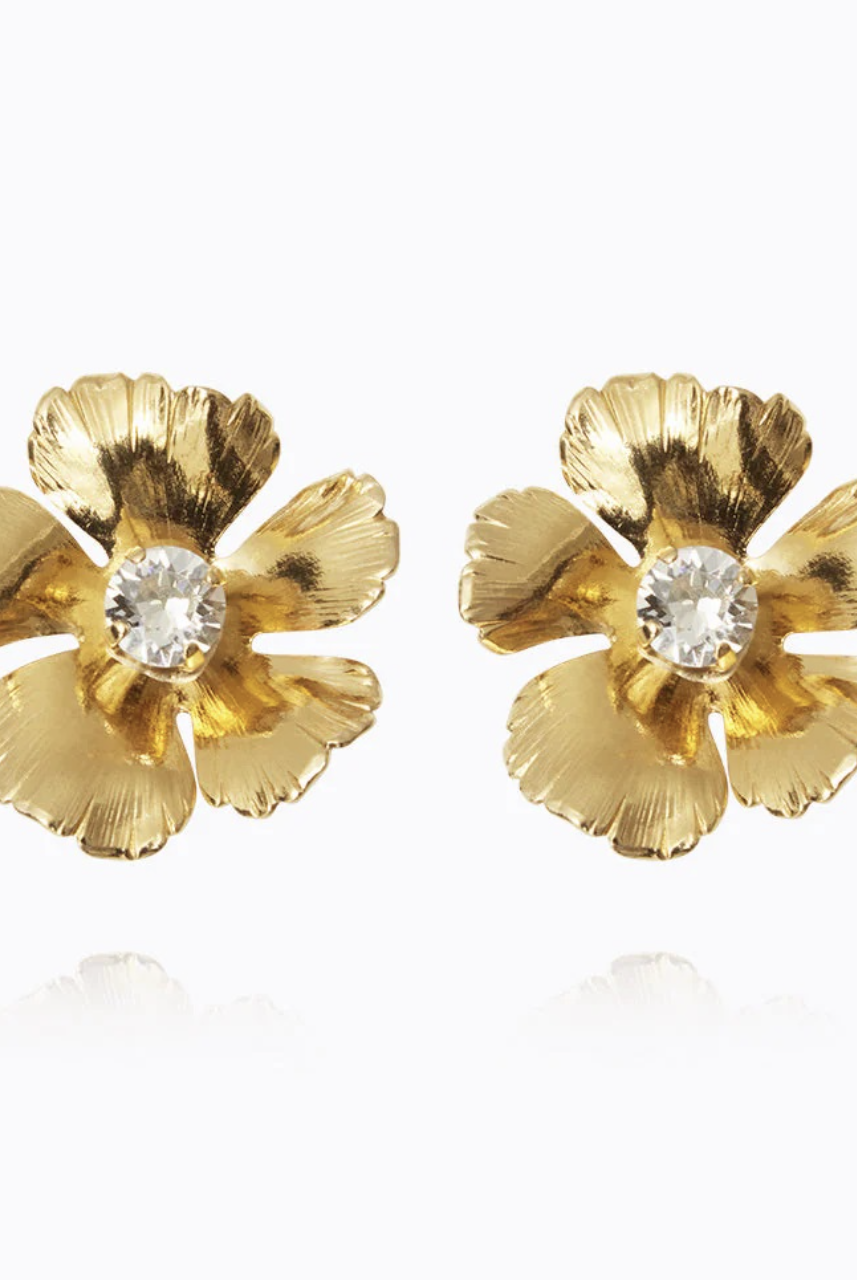 Anemone Earrings Gold (7839101780165)