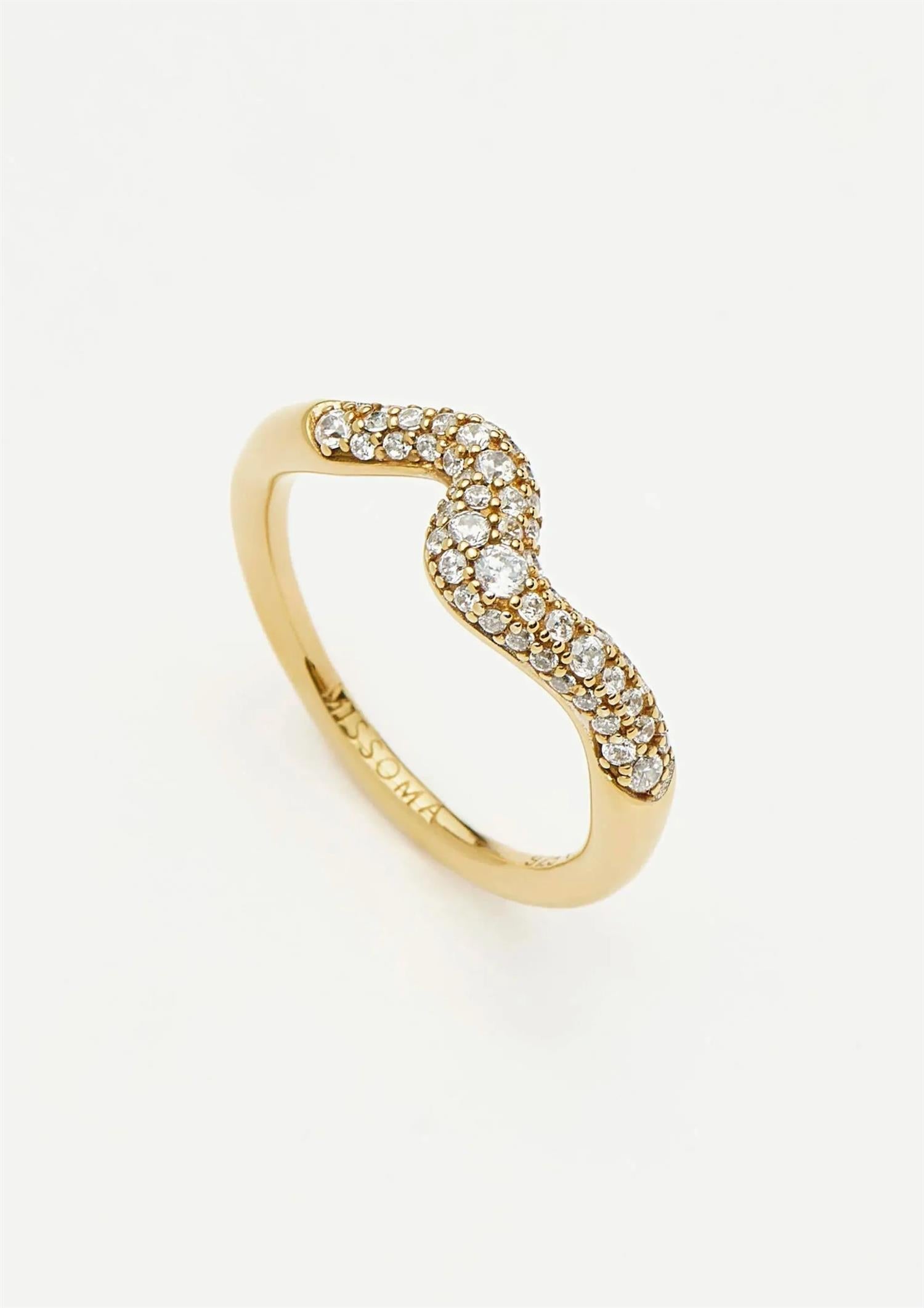 Molten Snow Stacking Ring (8434653593797)