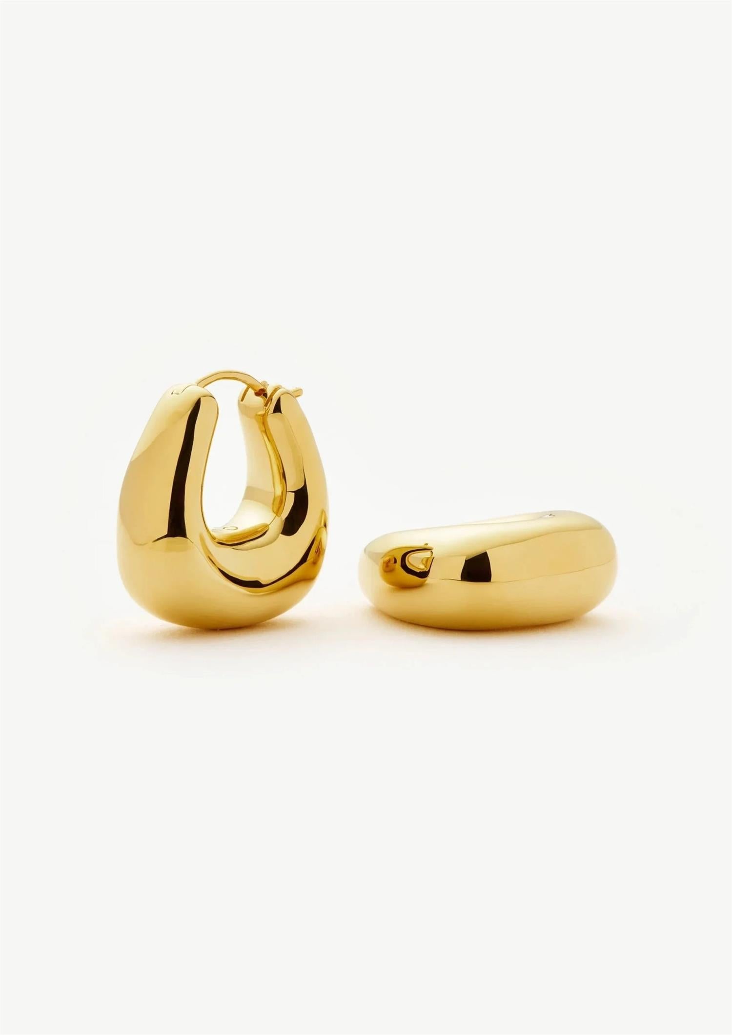 Sculptural Cubby Small Hoop (8431973073093)