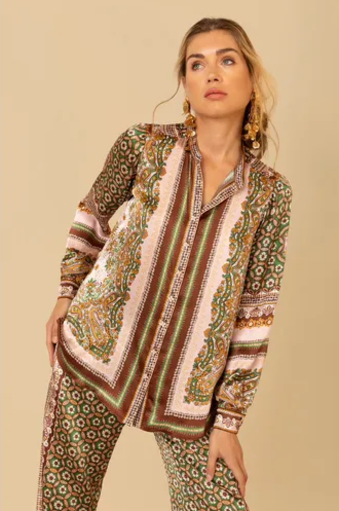 Royal Silk Blouse (8371955728581)