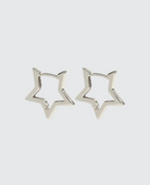 Winona Star Hoop Earrings (8165574607045)