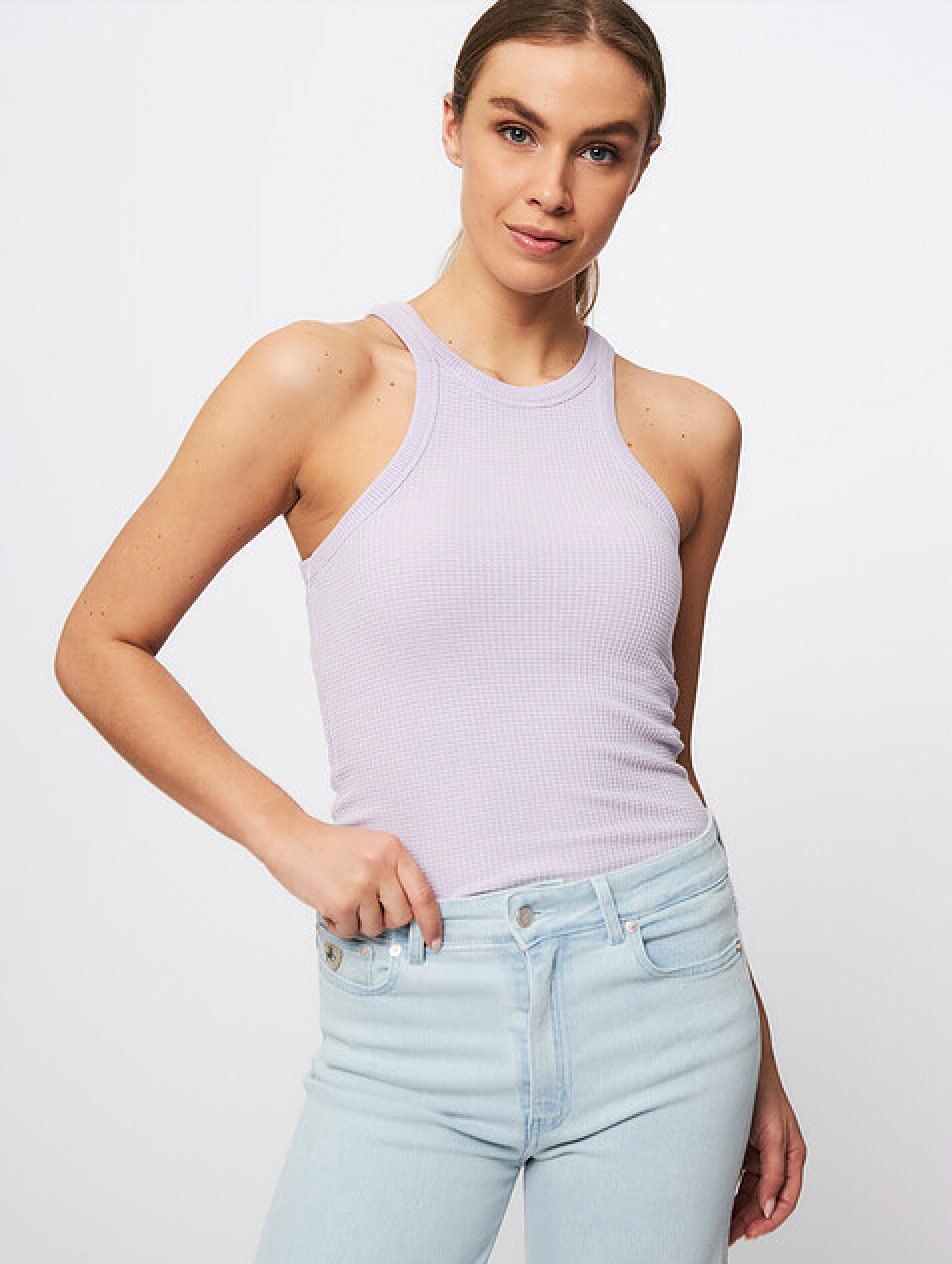 Dulce Waffle Dye Tank Top (7648554778821)