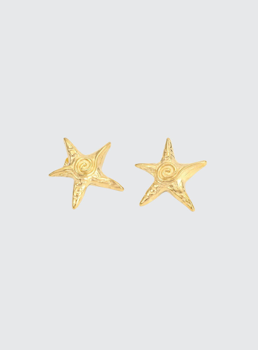 Orla Starfish Stud Earrings (8239345074373)