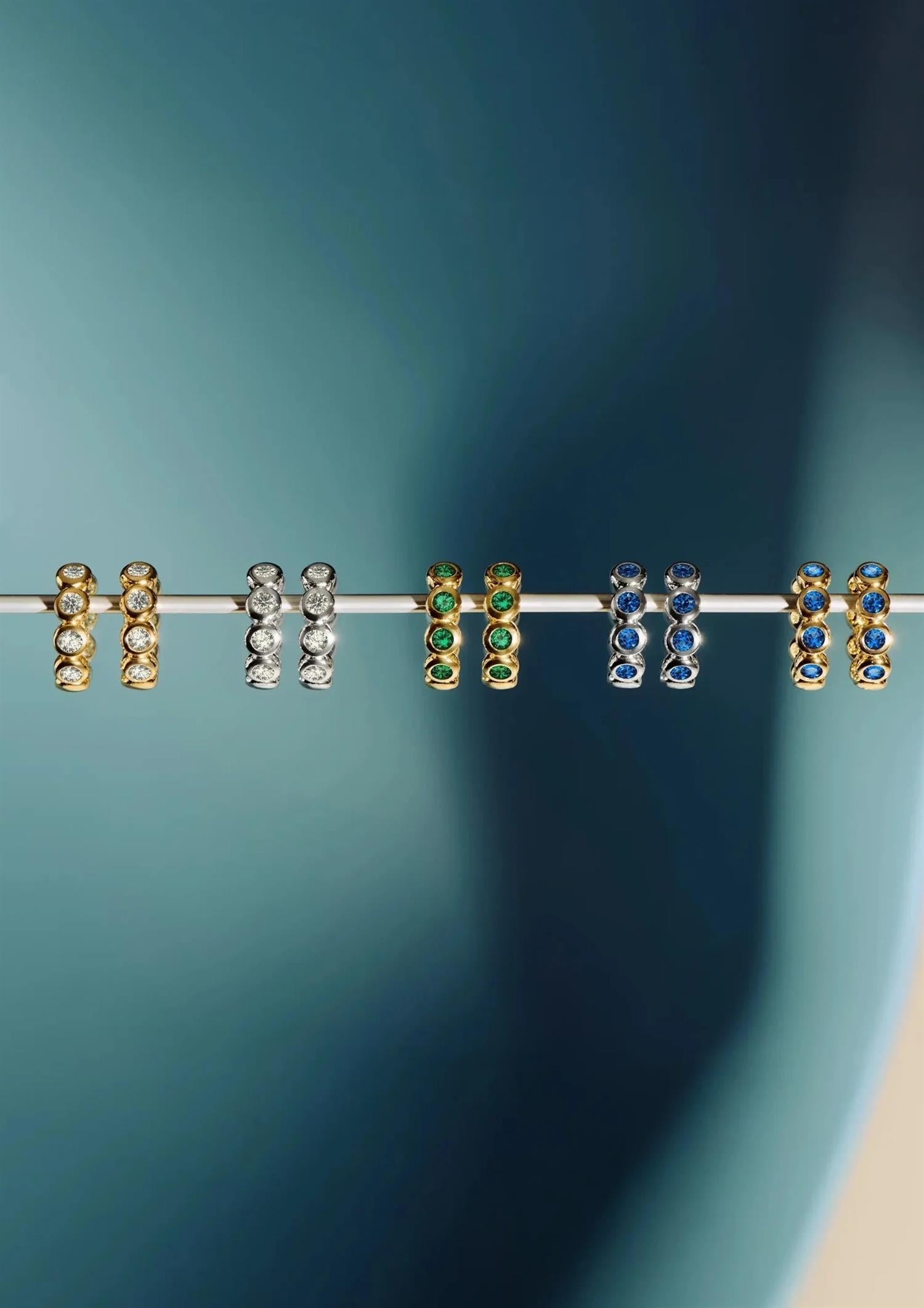 Tennis Small Hoop Earring (8431972974789)