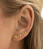 Juliette Petite Bow With Crystal Earrings (8165574410437)