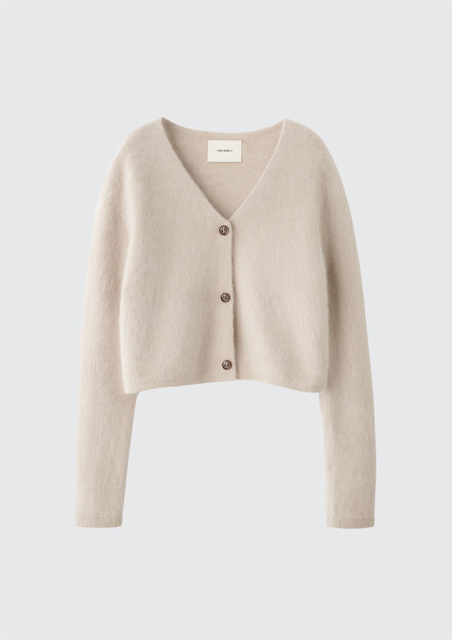 Lisa Yang Filippa Cashmere Cardigan Cropped Kasjmir Cardigan – DeAna