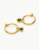 Tennis Charm Mini Hoop Earrings (8433809227973)