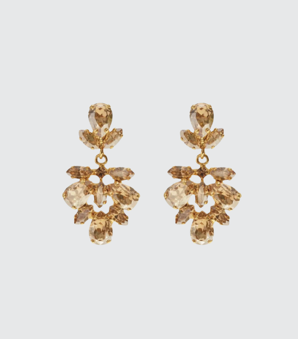 Selene Earrings Gold (7479132979397)