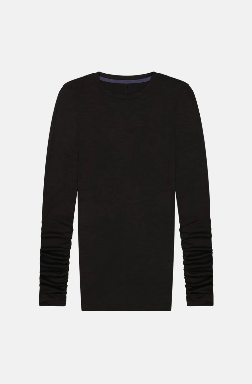Merino Ruched LS Tee (8418990522565)