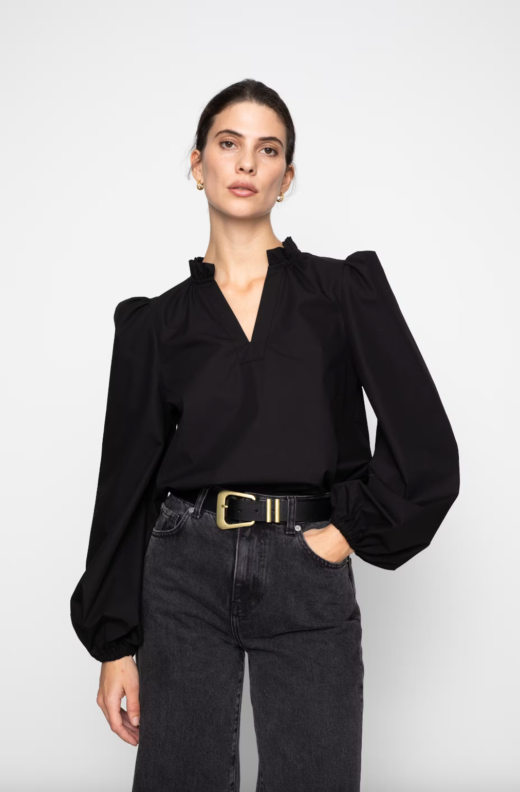 Infinity Blouse Black (8085093580997)
