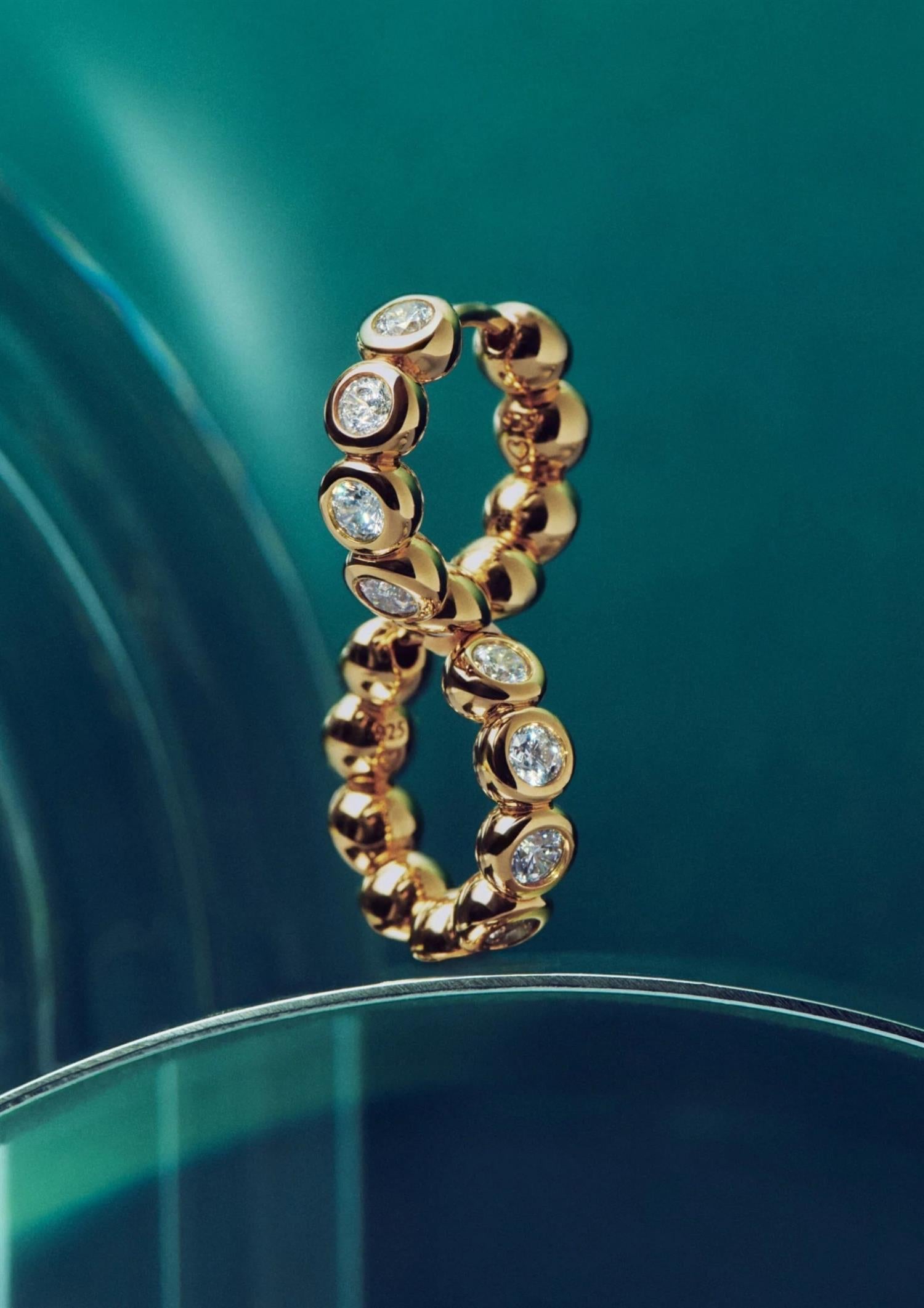 Tennis Small Hoop Earring (8431973040325)