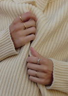 Molten Snow Stacking Ring (8434653593797)