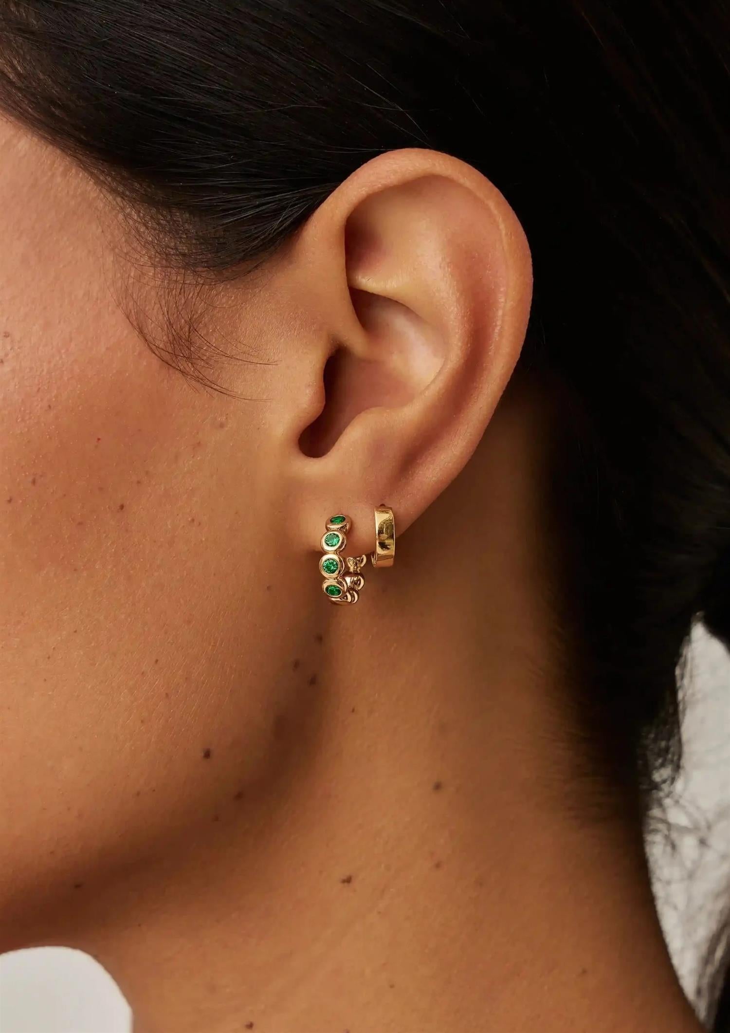 Tennis Small Hoop Earring (8431972974789)