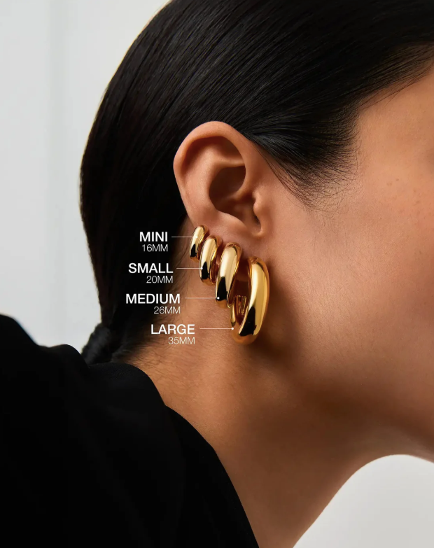 Chubby Mini Hoop Earrings (8433809195205)
