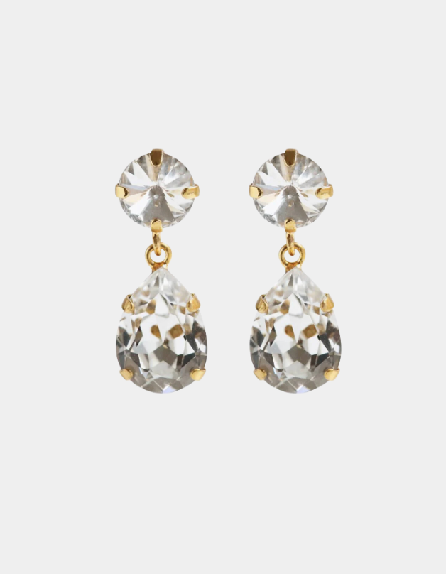 Classic Drop Earrings Gold (7620387340485)