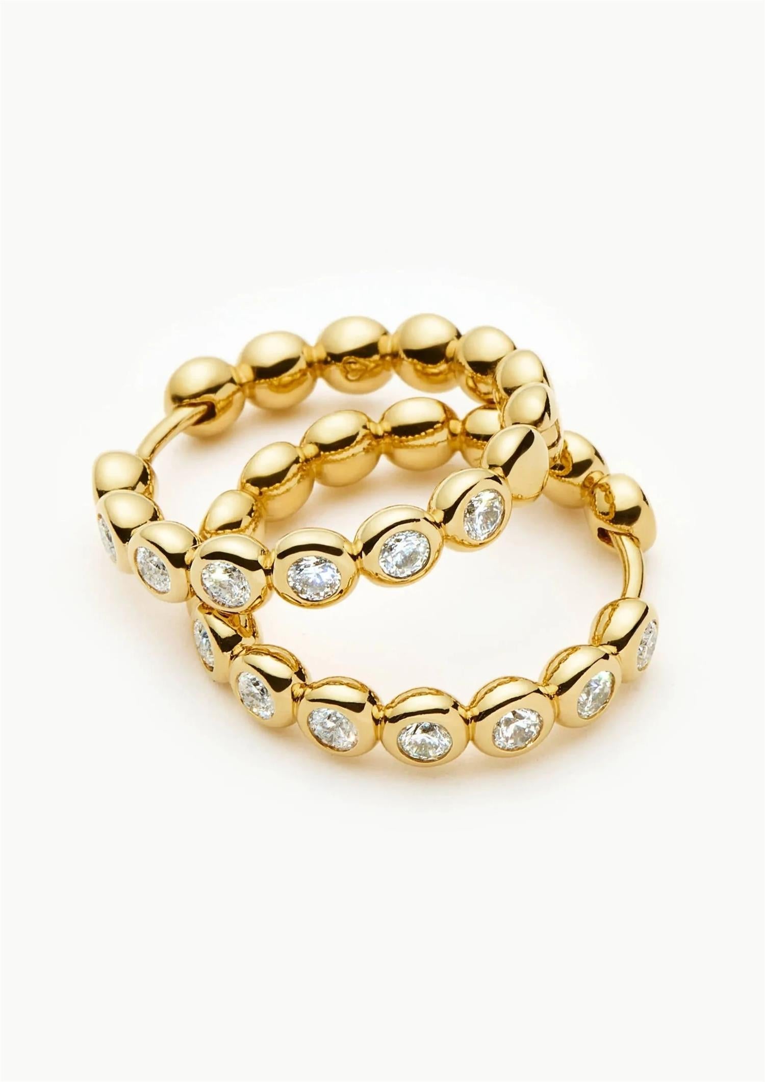 Tennis Classic Hoop Earrings (8432527835333)