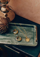 Lucy Williams Medium Engravable Roman Arc Coin Necklace (8435488555205)