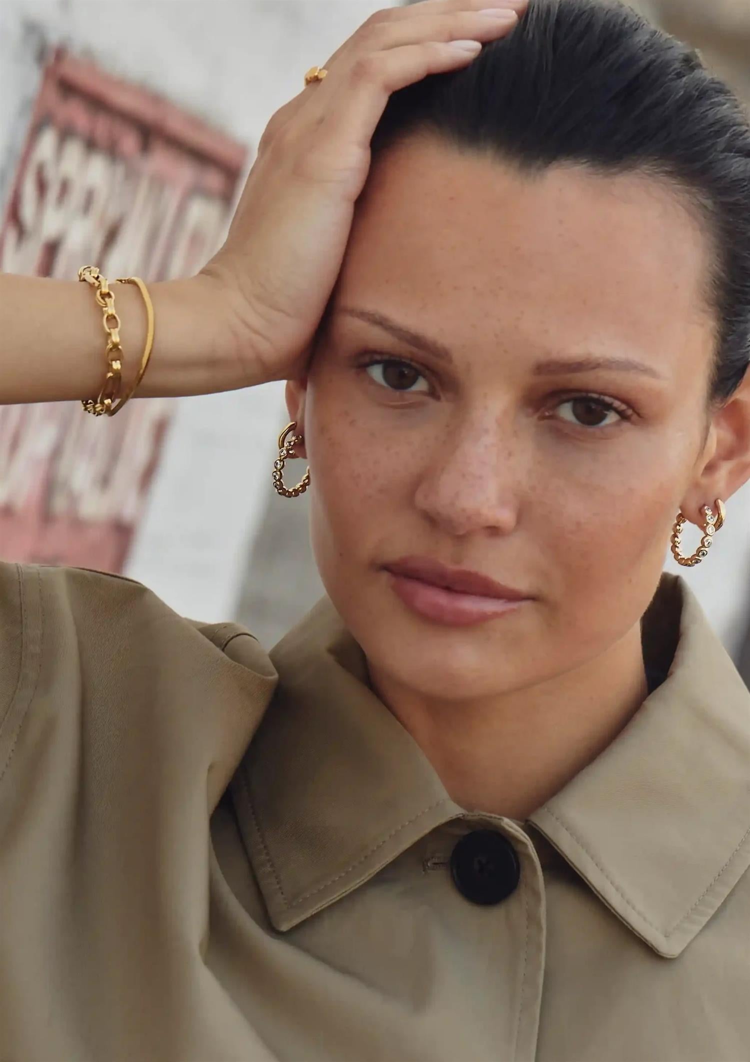 Tennis Classic Hoop Earrings (8432527835333)