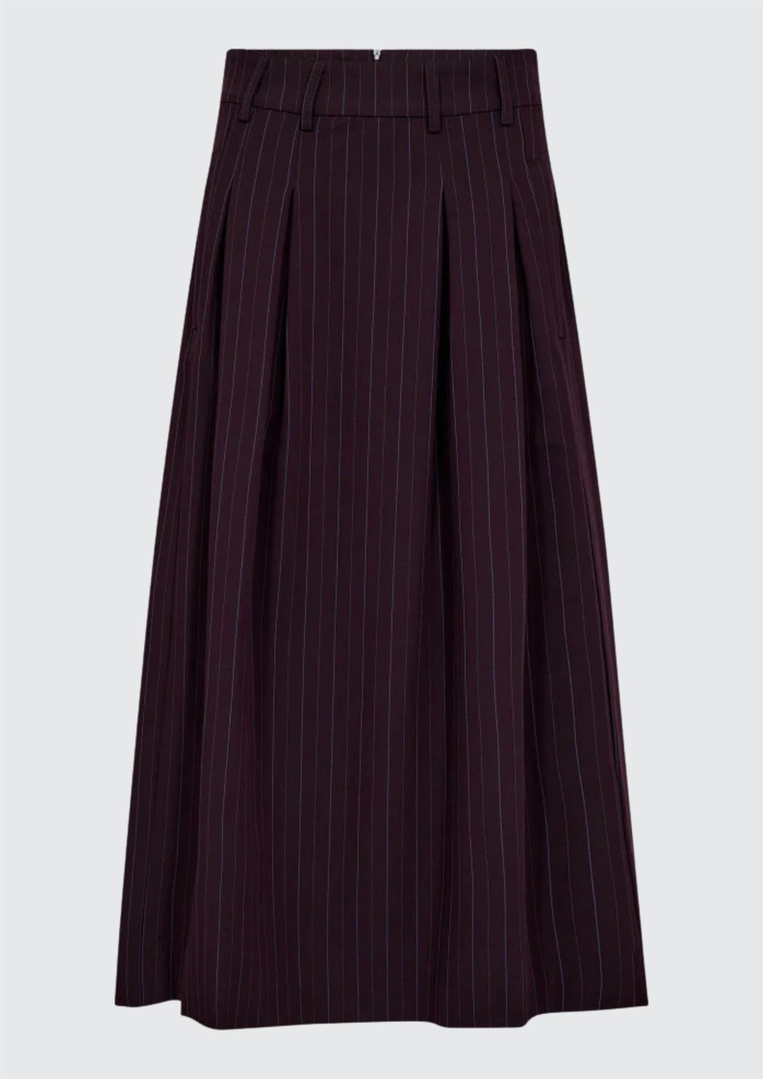 Trinny Pleat Stripe Skirt (8413938417861)