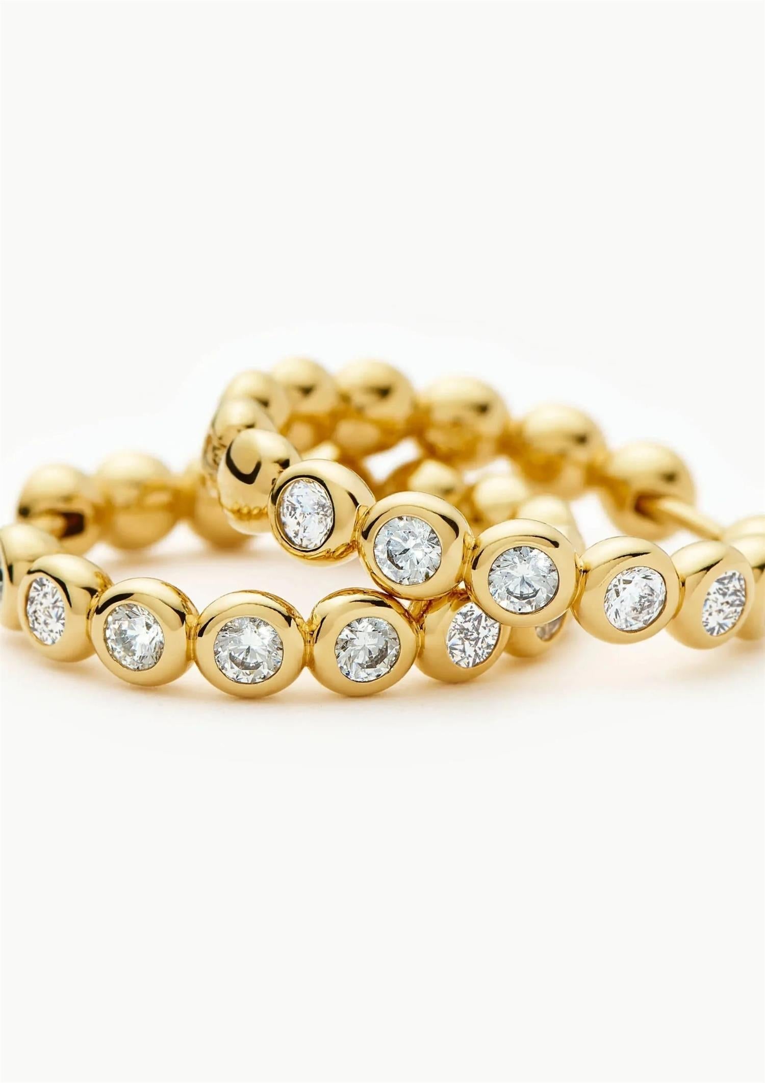 Tennis Classic Hoop Earrings (8432527835333)