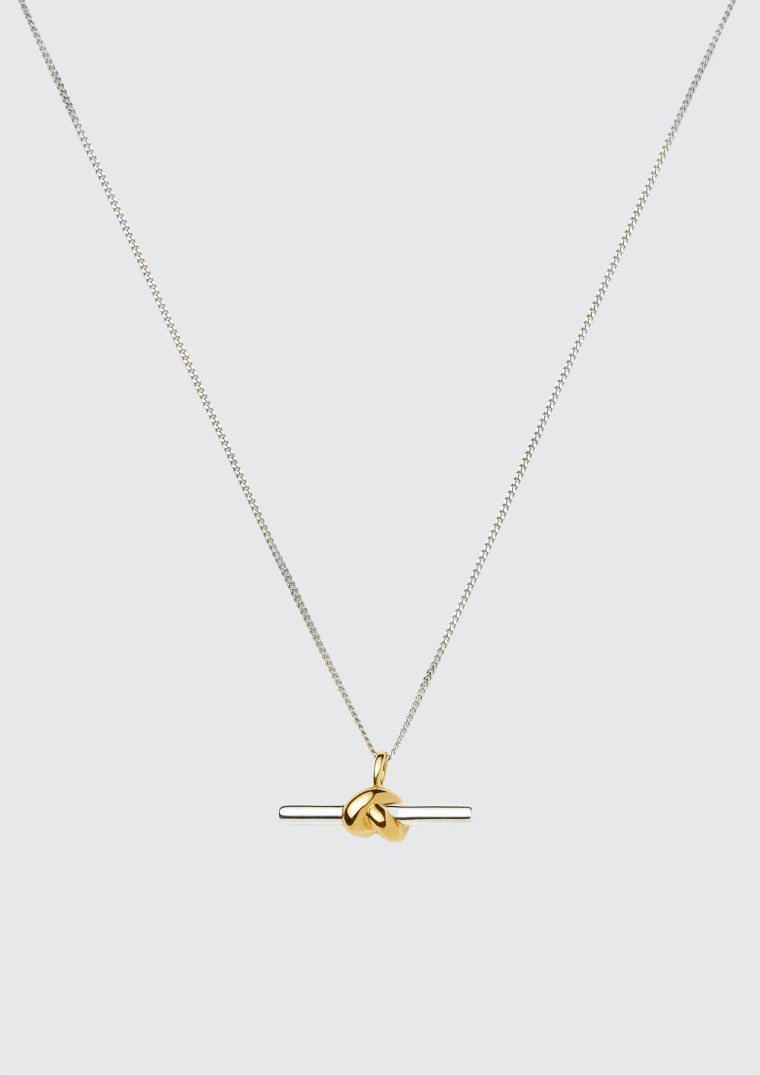 Lucy Williams T-Bar Knot Pendant Necklace (8435488456901)