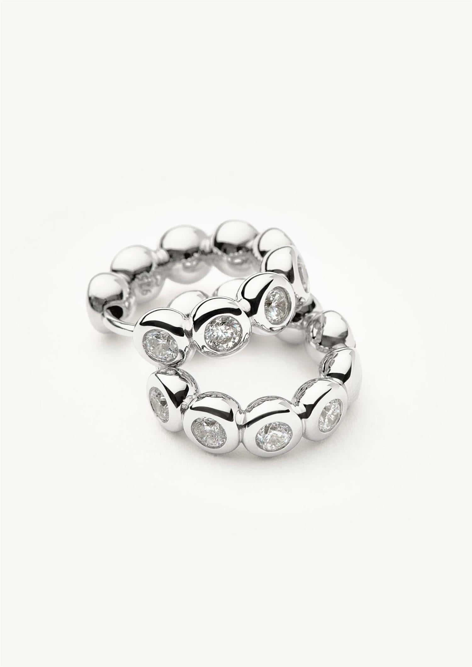 Tennis Small Hoop Earring (8432527769797)
