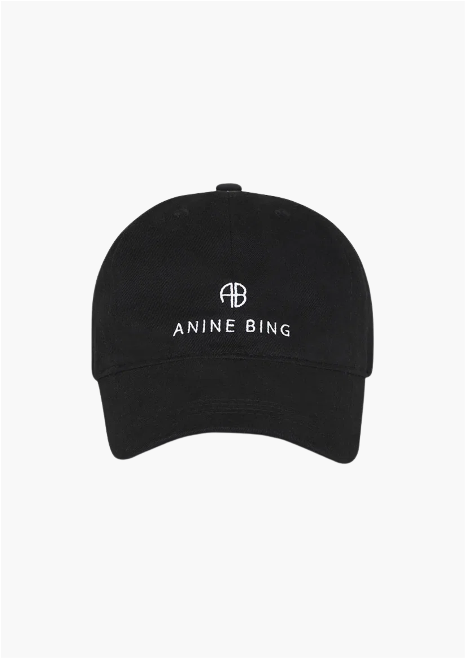 新品タグ付【アニン ビン】JEREMY BASEBALL CAP ANINE BING JEREMY BASEBALL CAP - Sort Caps Hvit Logo Anine Bing