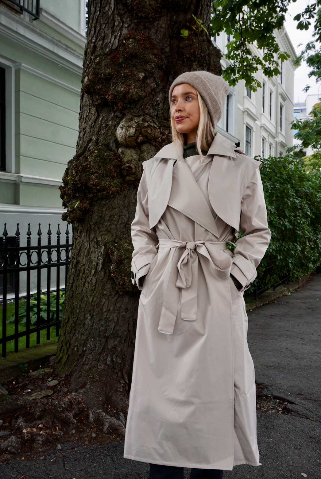 Regndråpe Trench Coat (8010784571589)