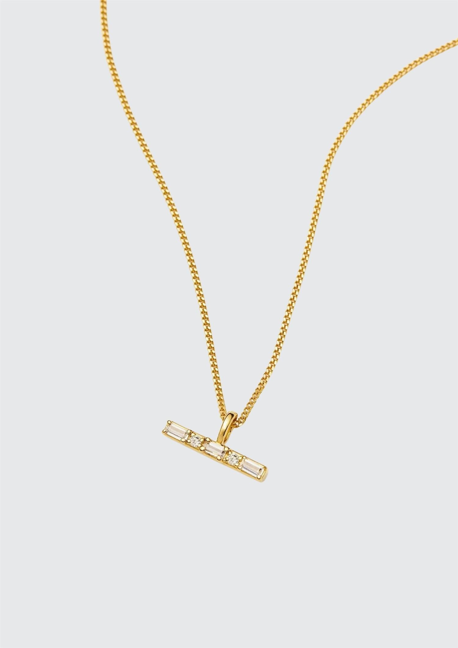 Lucy Williams T-Bar Stone Pendant Necklace (8435488260293)