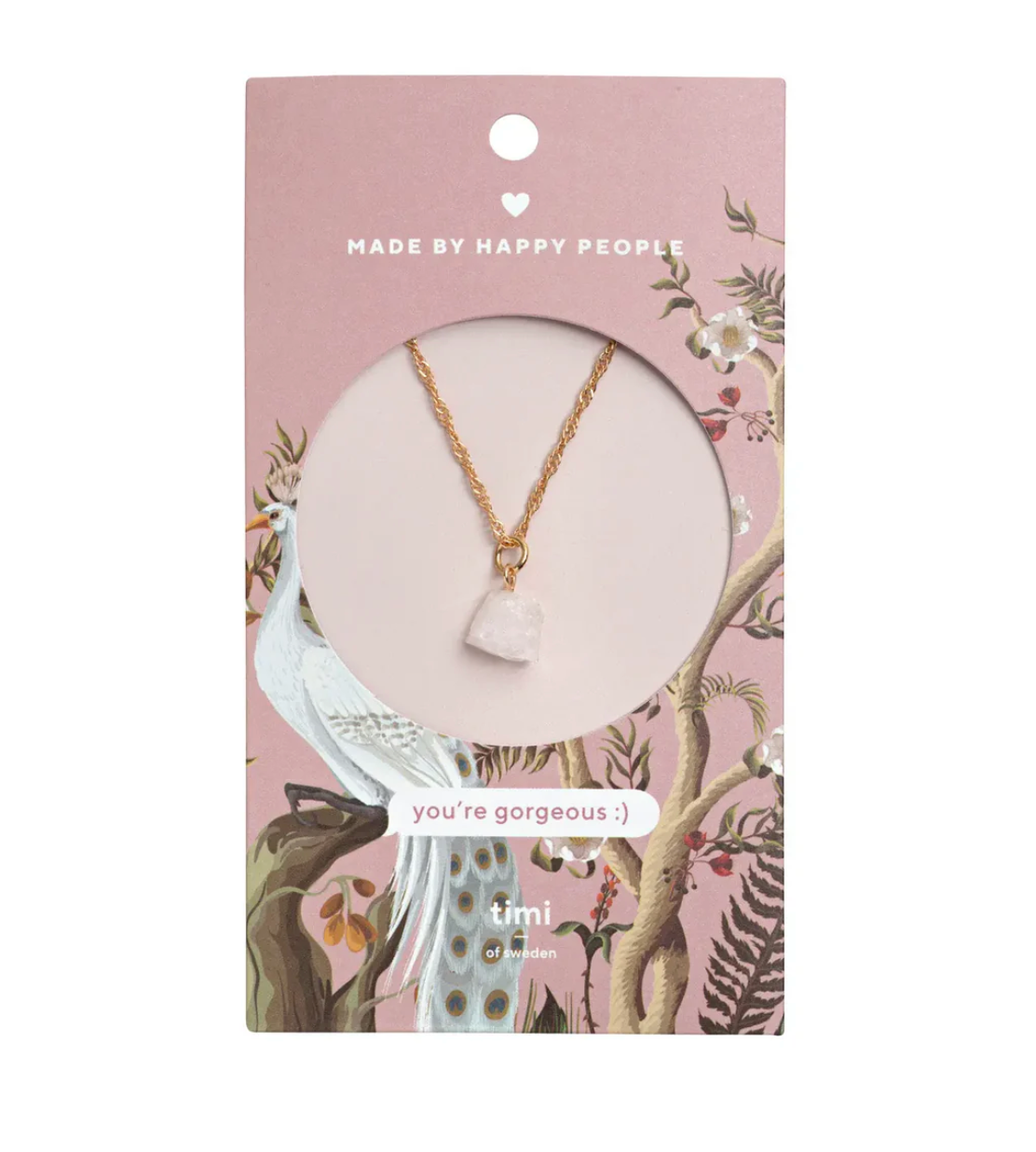 You're Gorgeous Rose Quartz Necklace (8165574443205)