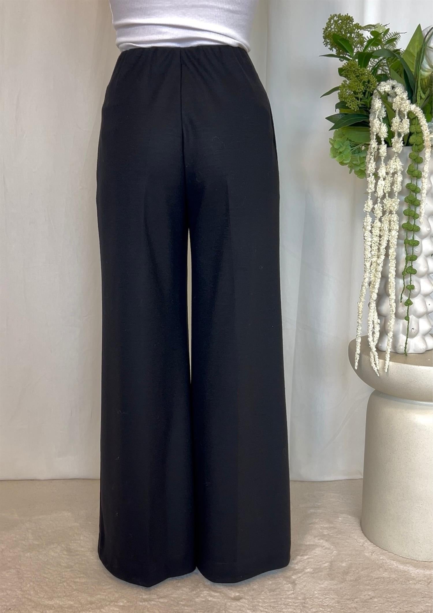 Flared Trouser Superfine Merino (8384278757573)