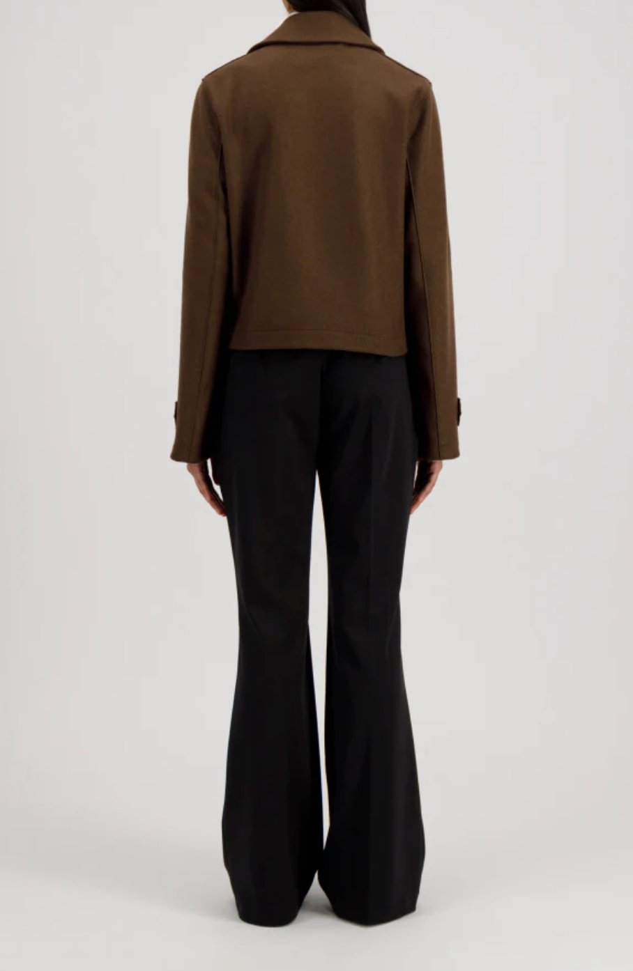 Women Cropped Trench Cashmere Blend (8384278888645)
