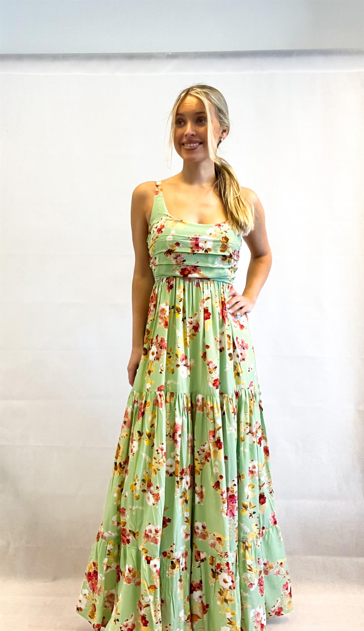 Satin Strap Dress (7385777438917)