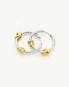 Lucy Williams Knot Small Hoop Earrings (8433809162437)