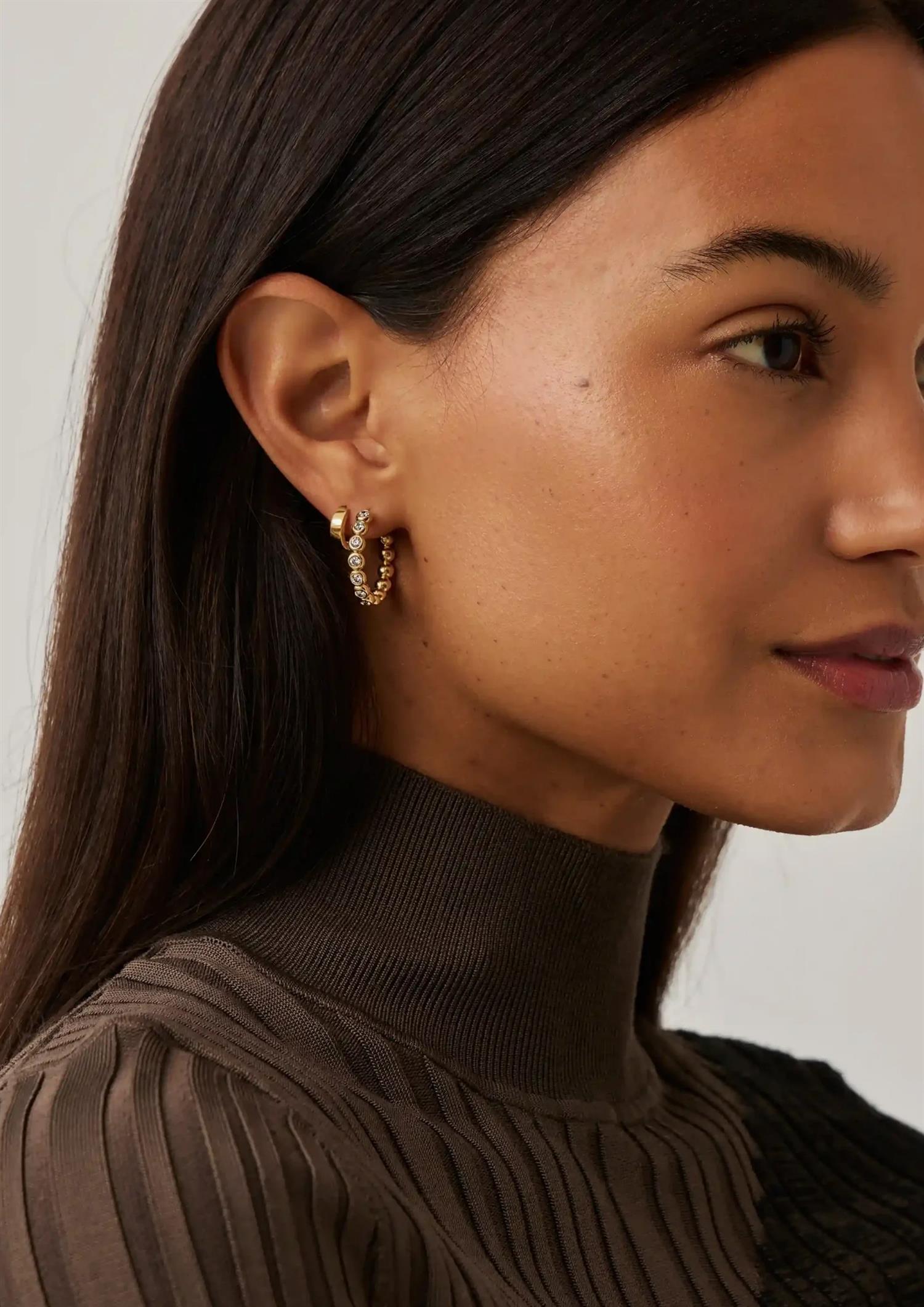 Tennis Classic Hoop Earrings (8432527835333)