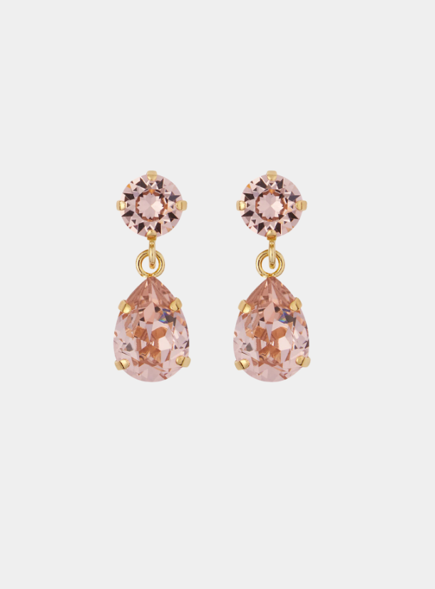 Mini Drop Earrings Gold (7620387438789)