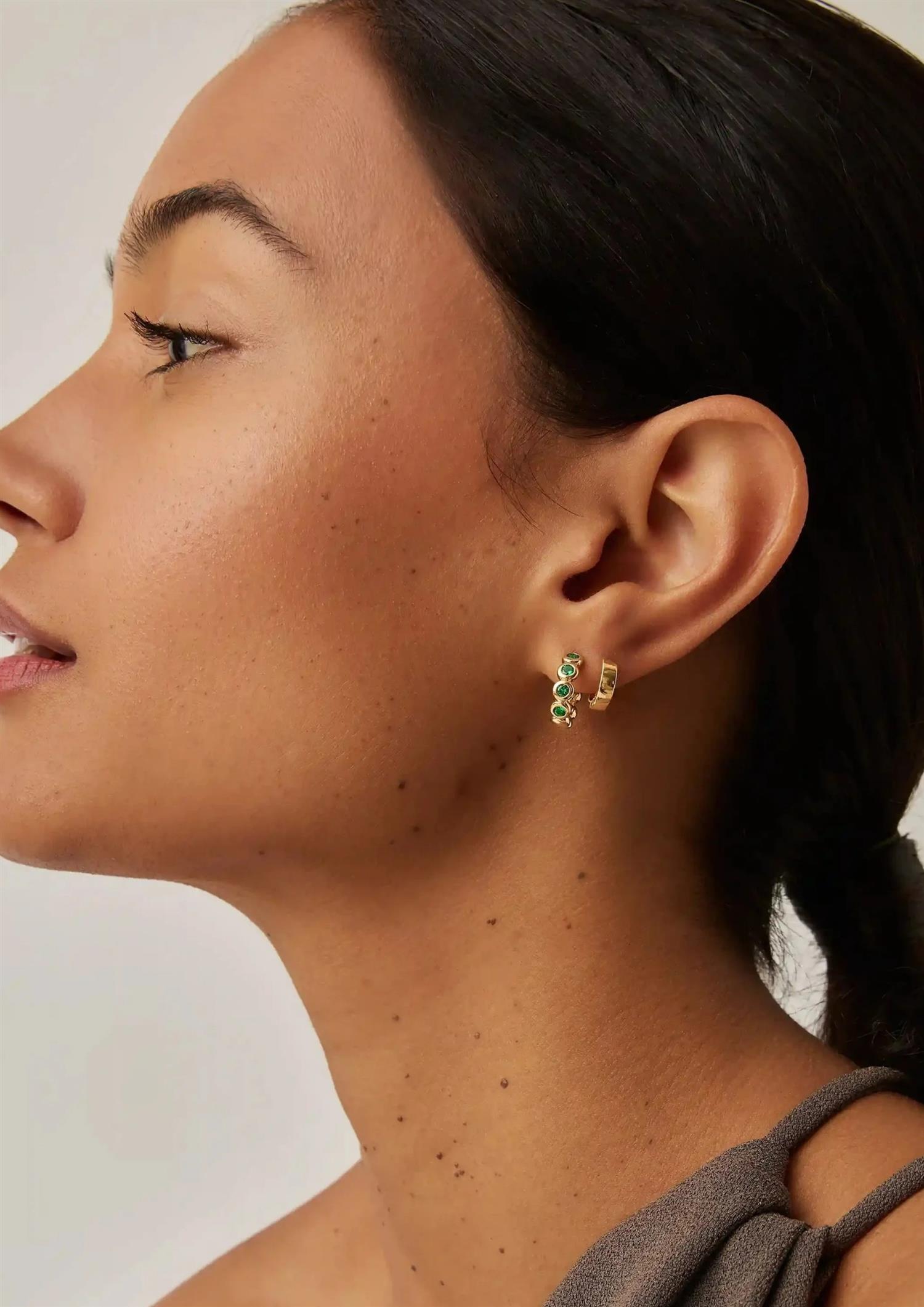 Tennis Small Hoop Earring (8431972974789)