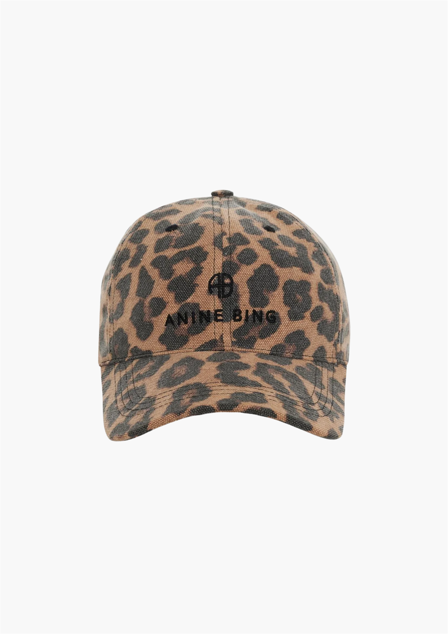 ANINE BING JEREMY BASEBALL CAP - Brun og Sort Caps i Leopard – DEANA