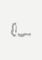 Molton Snow Small Hoop Earrings (8431972810949)