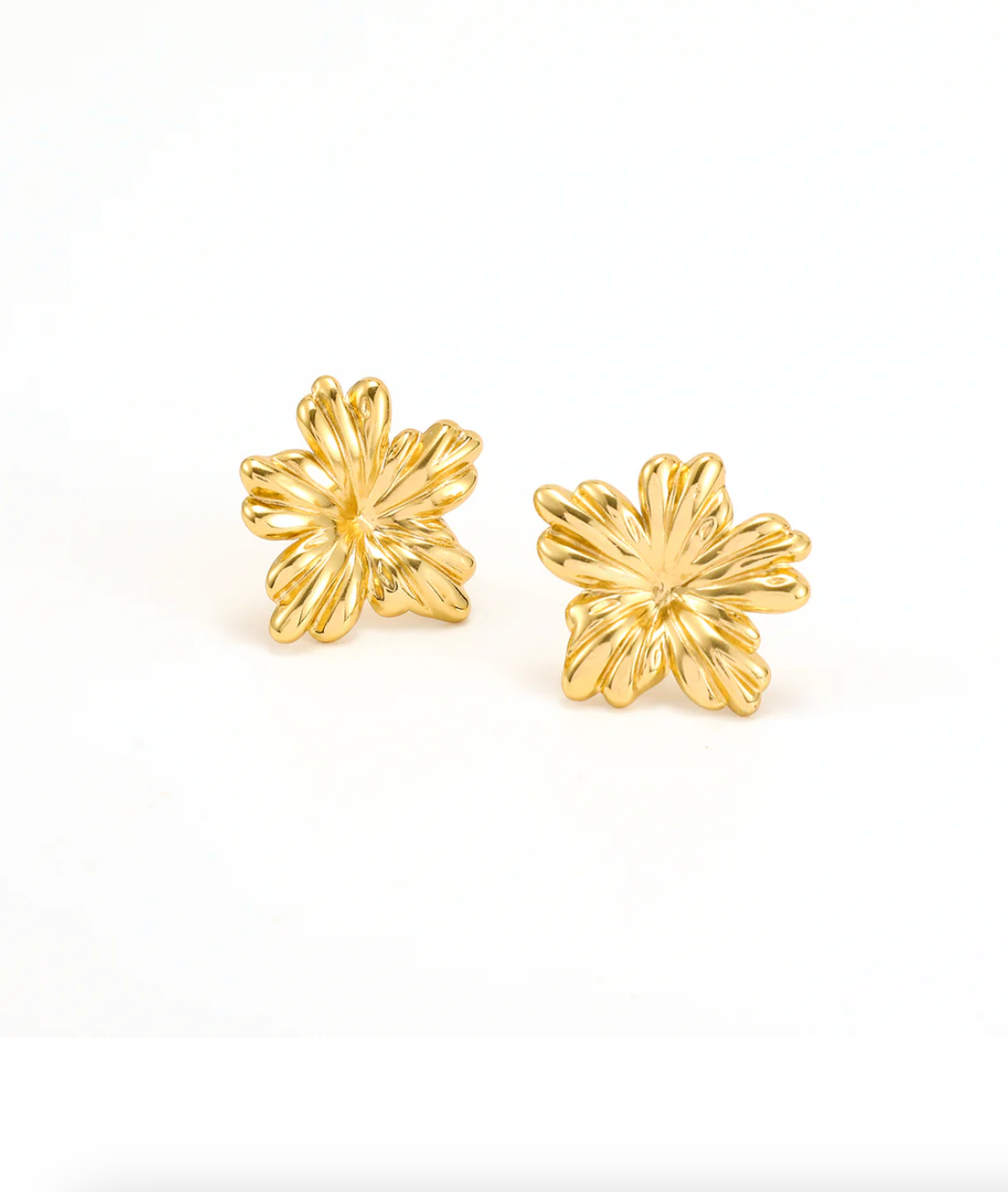 Mabel Flower Stud Earrings (8239345172677)