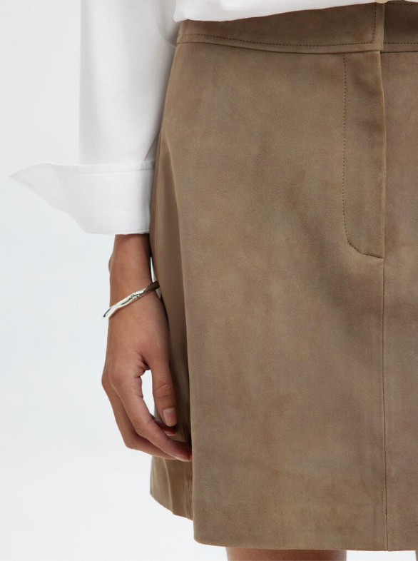Kaya Mini Suede Skirt (8403485655237)