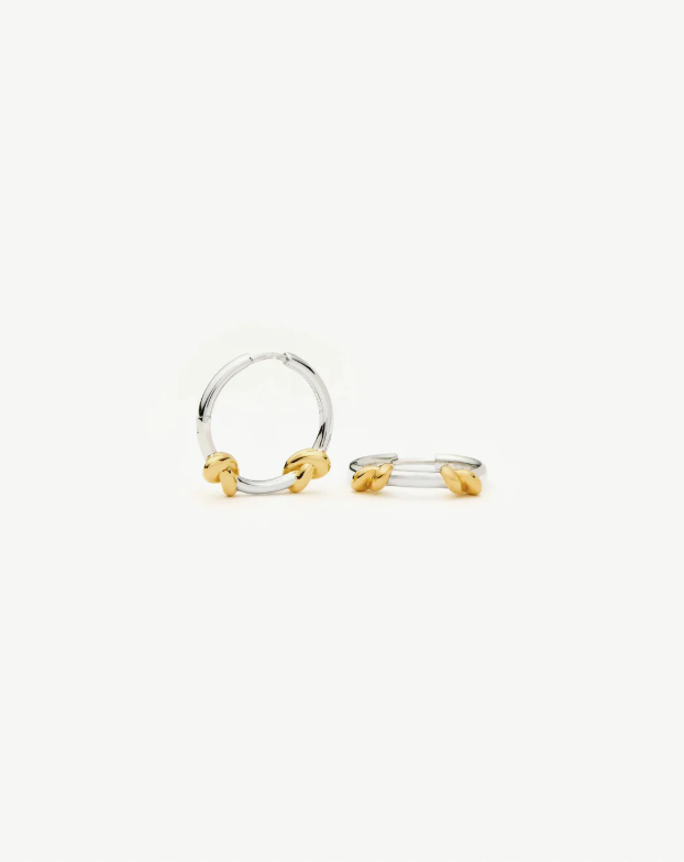 Lucy Williams Knot Small Hoop Earrings (8433809162437)