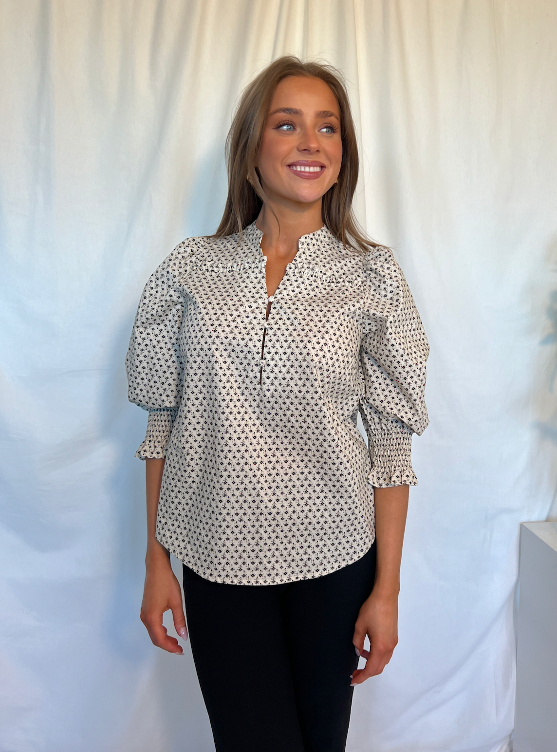 Elsy Frill Blouse (8209079992517)