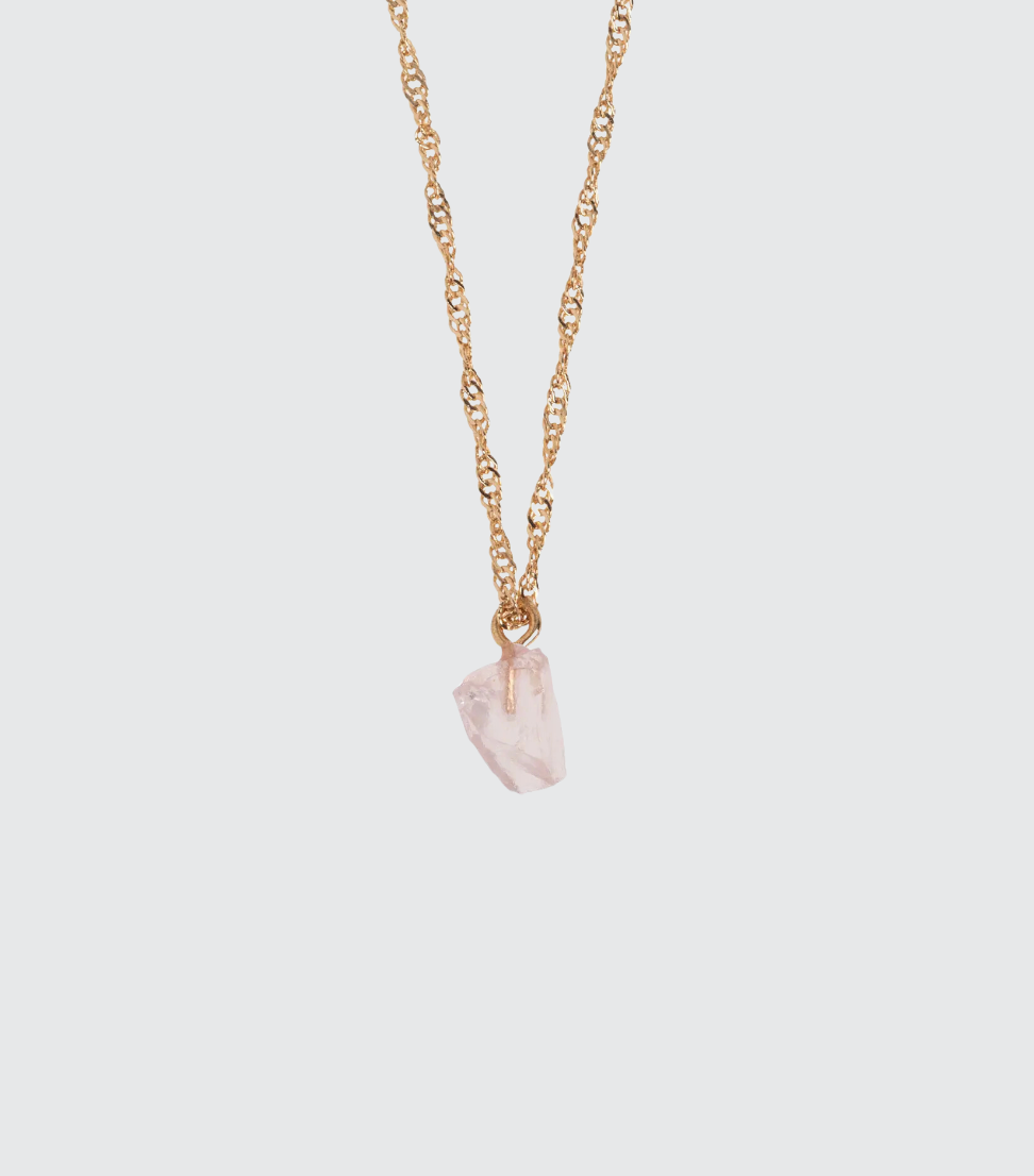 You're Gorgeous Rose Quartz Necklace (8165574443205)