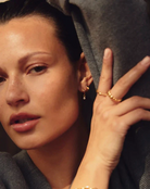 Tennis Charm Mini Hoop Earrings (8433809129669)
