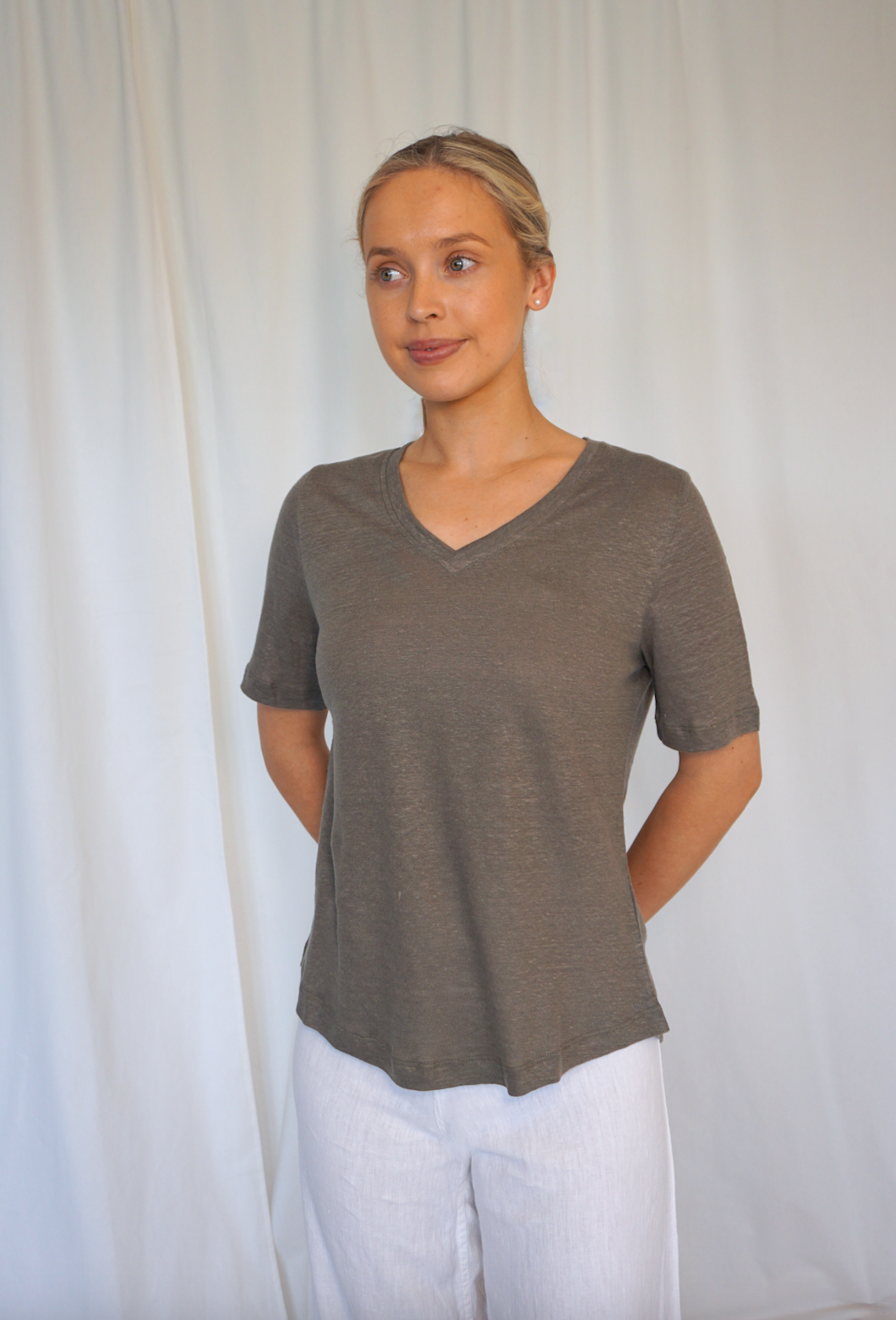 Frederikke Linen T-Shirt (7916716490949)