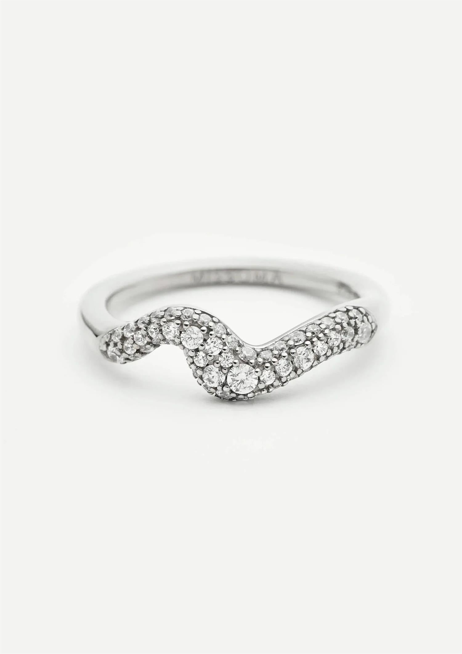 Molten Snow Stacking Ring (8434653659333)