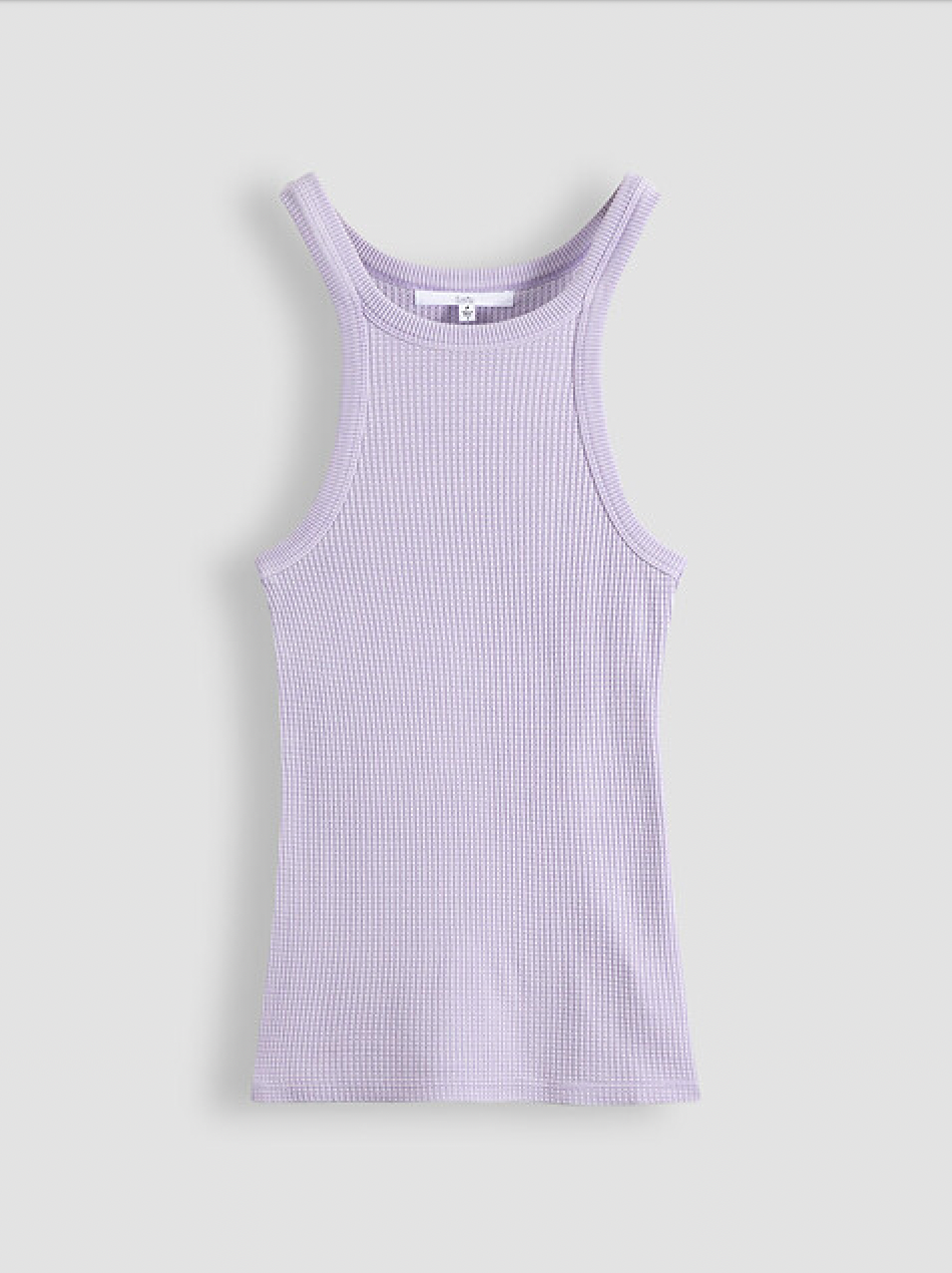 Dulce Waffle Dye Tank Top (7648554778821)