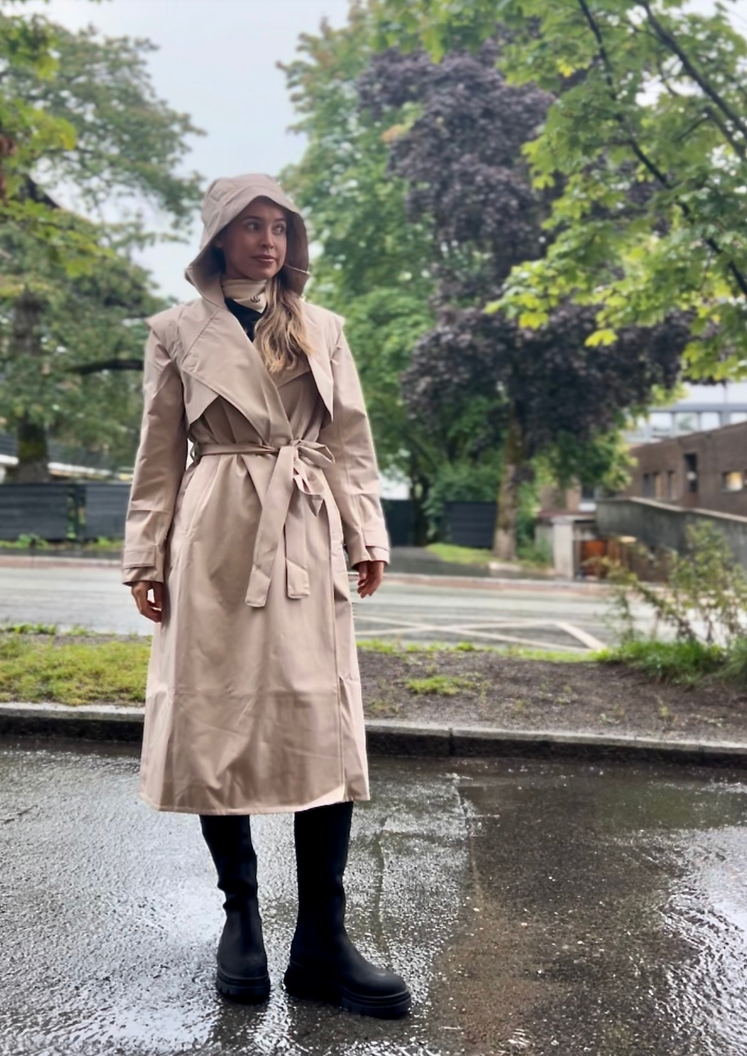 Regndråpe Trench Coat (8010784571589)